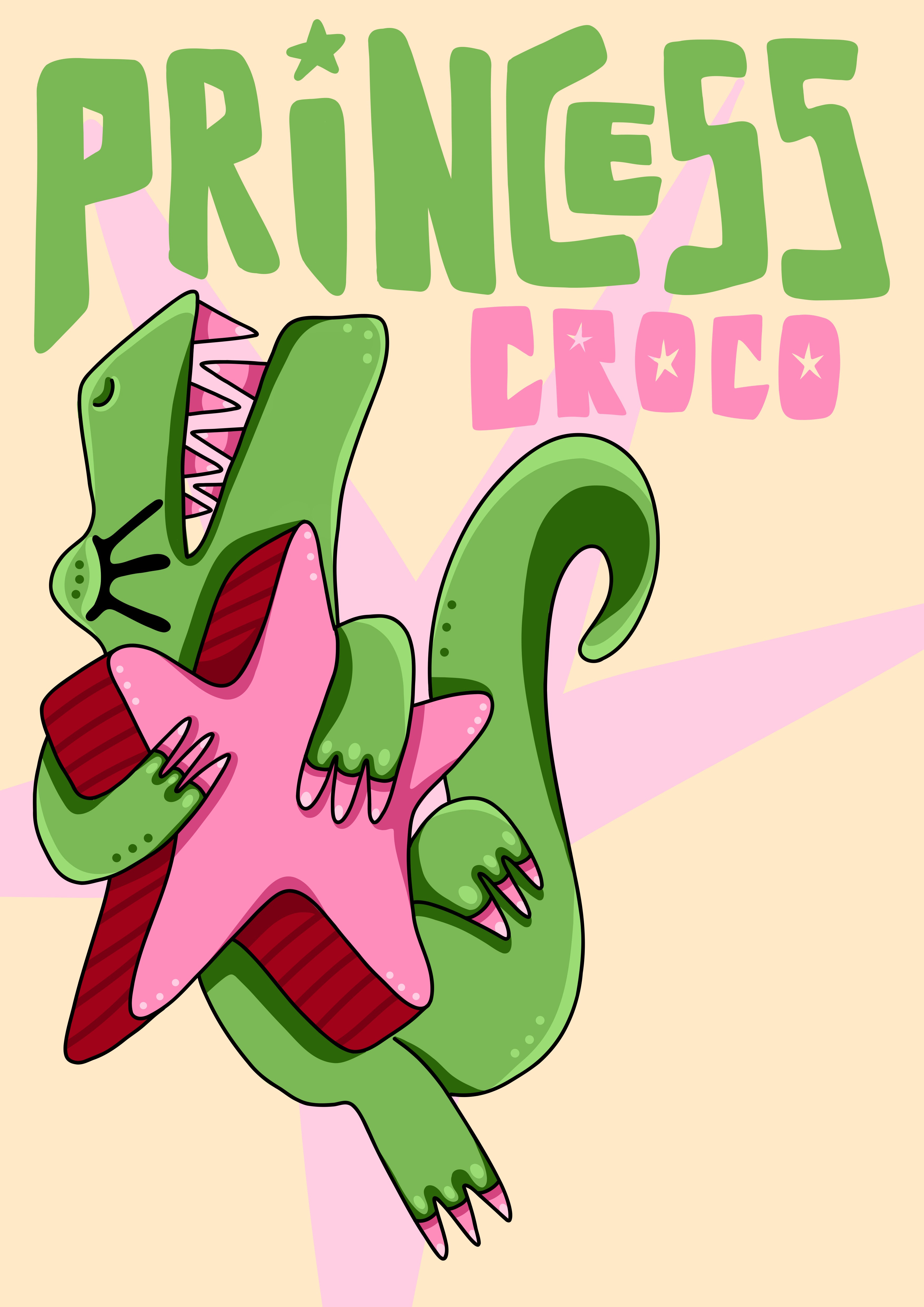 Affiche A3 - Princess Croco