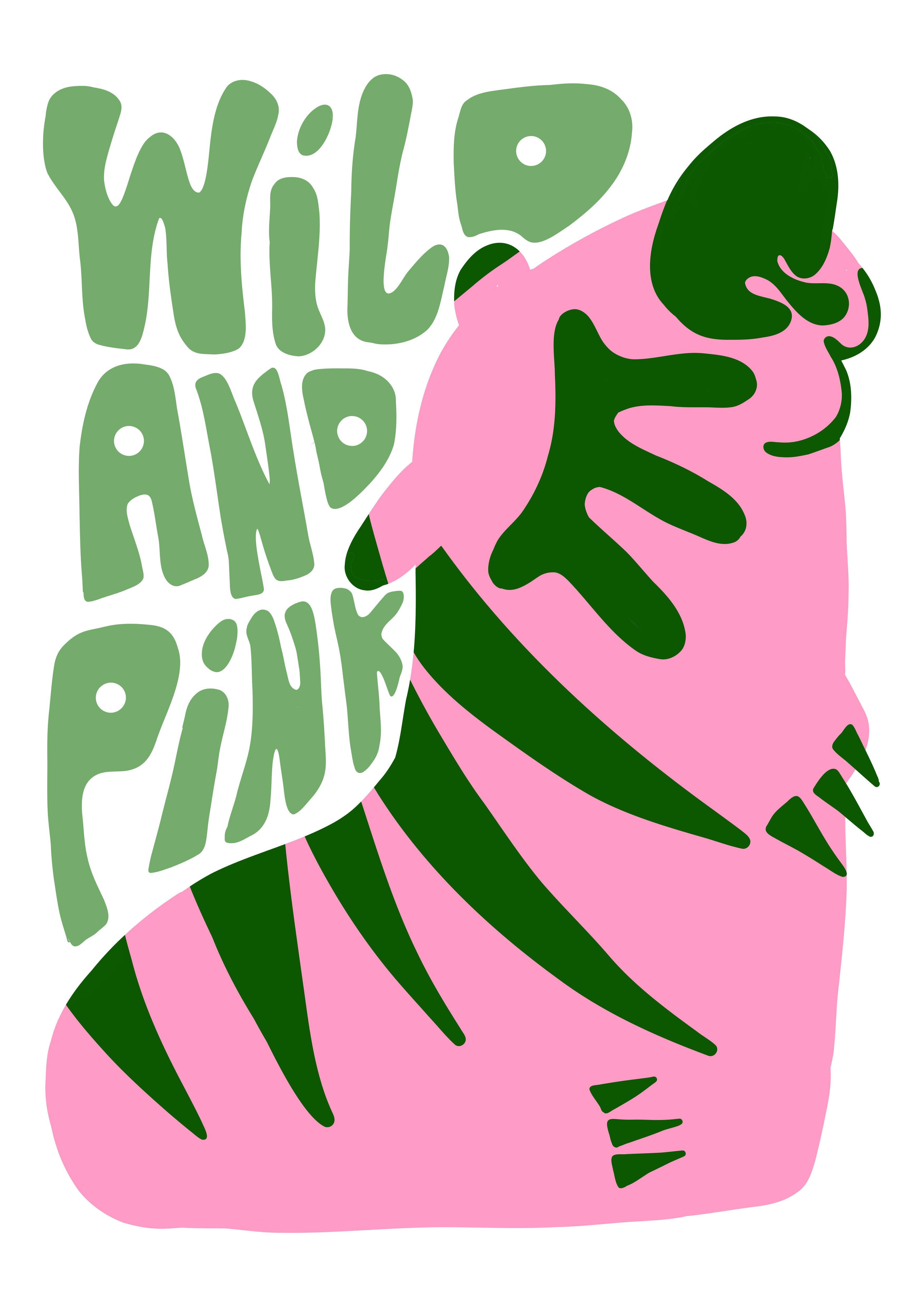 Affiche A3 - Wild and Pink