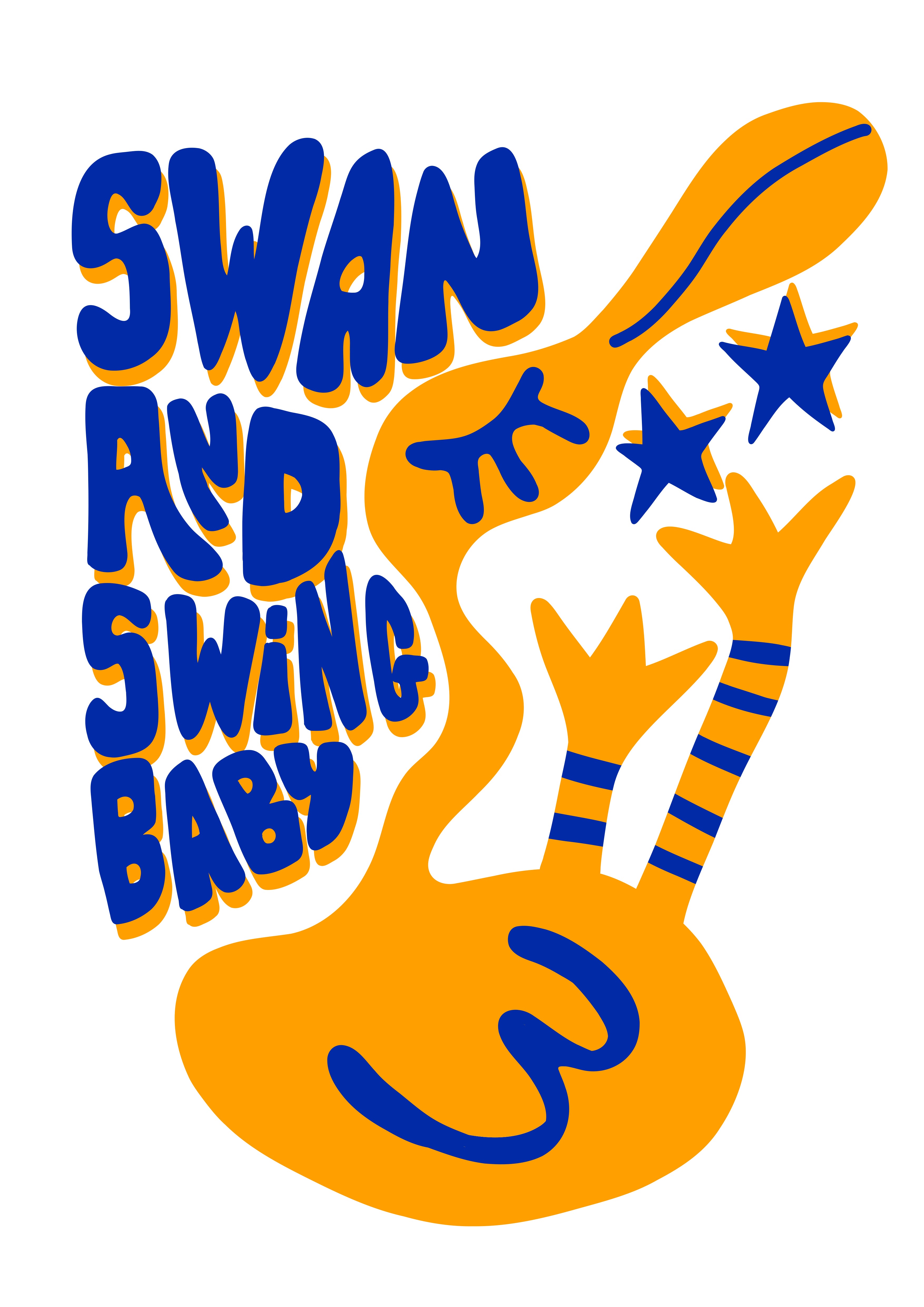 Affiche A3 - Swan and Swing Baby