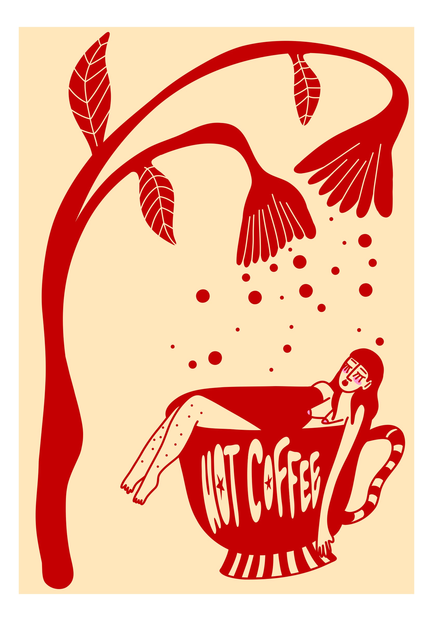 Affiche A3 - Hot coffee