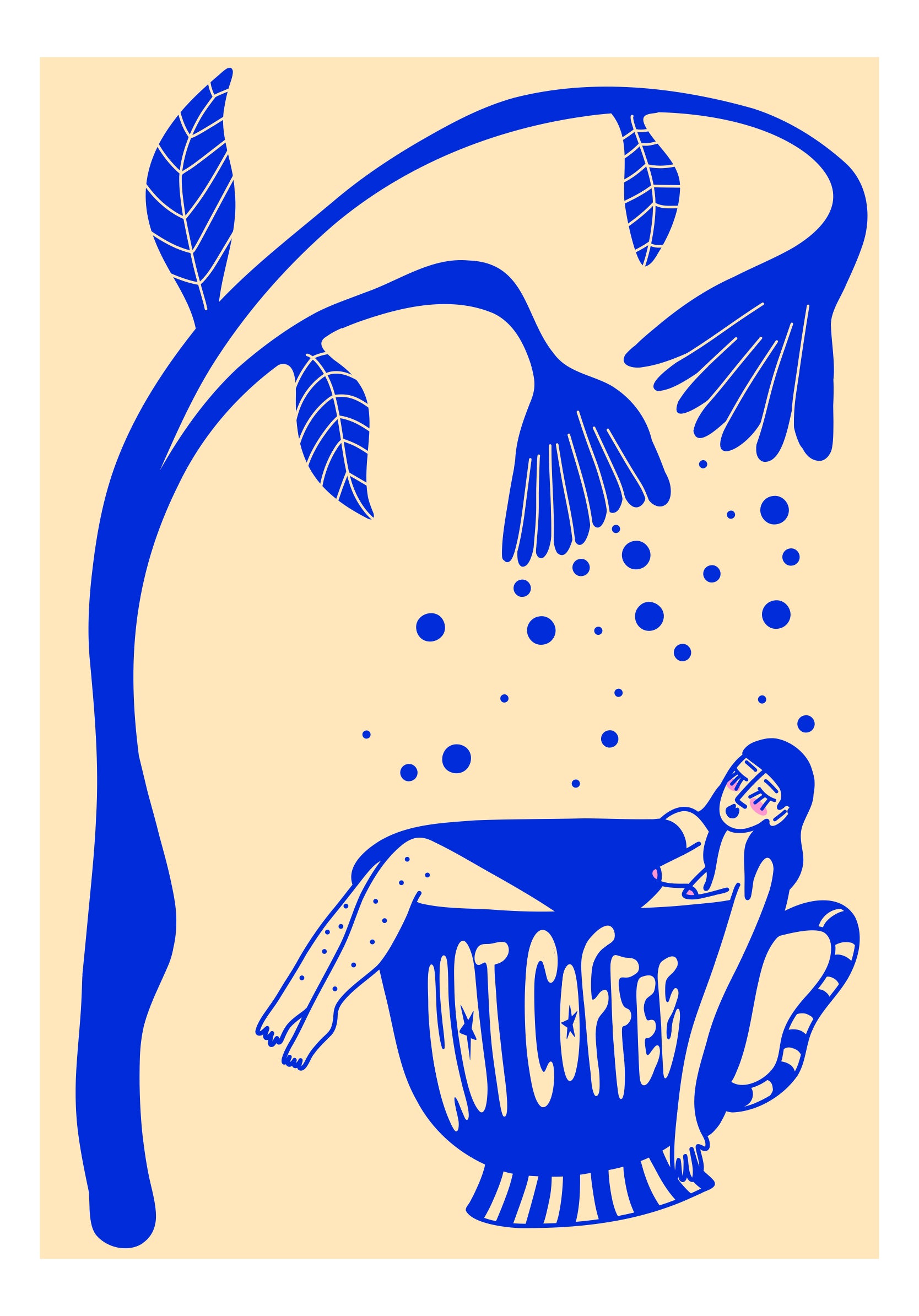 Affiche A4 - Hot coffee